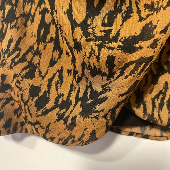 Zara Patterned Wrap Knot Mini Skirt - Small - Picture 7 of 16